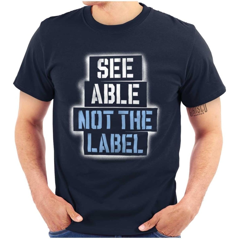 image:imageSee Able Not Label Autism Awareness Graphic T Shirt Men or WomenNavy