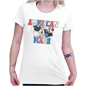 Brisco Brands Popeye Characters American Made Womens Slim Fit Graphic Tee