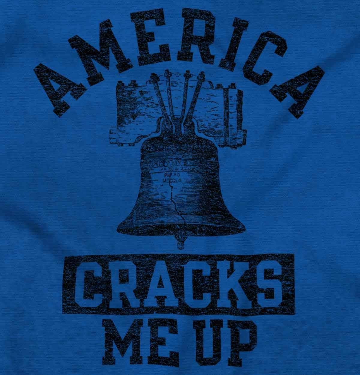 image:imageAmerica Cracks Me Up Liberty Bell USA Graphic T Shirt Men or WomenRoyal