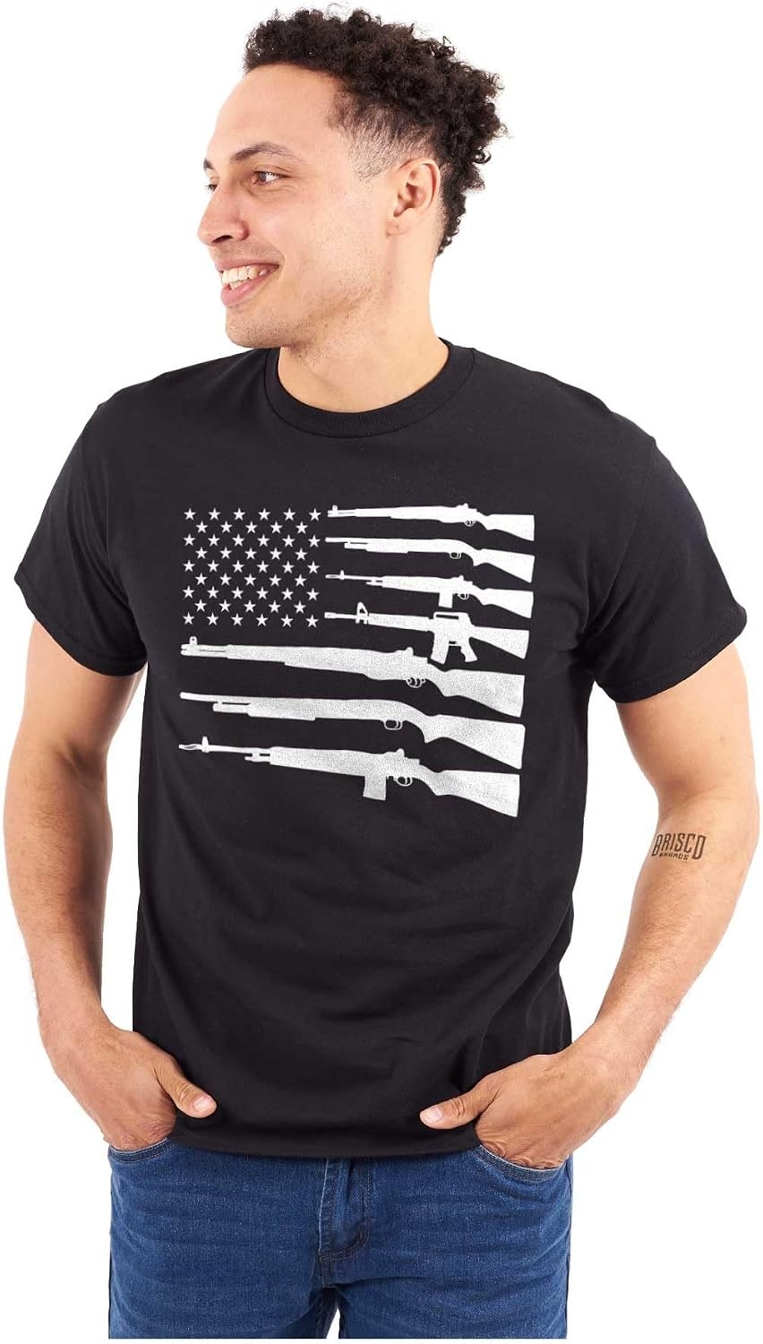 image:imageAmerican Flag Arms USA Pro 2A Rights Graphic T Shirt Men or WomenBlack