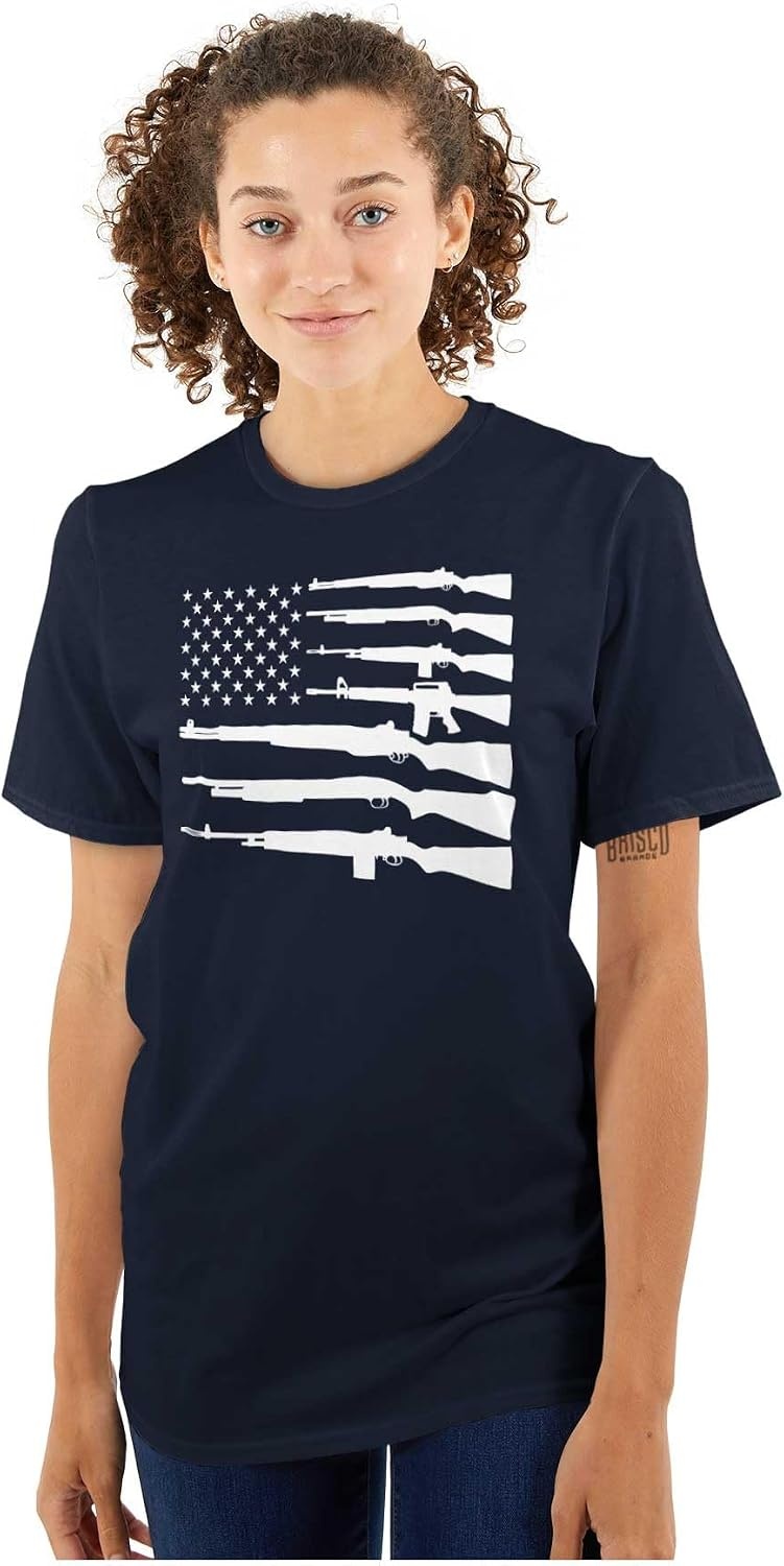 image:imageAmerican Flag Arms USA Pro 2A Rights Graphic T Shirt Men or WomenNavy
