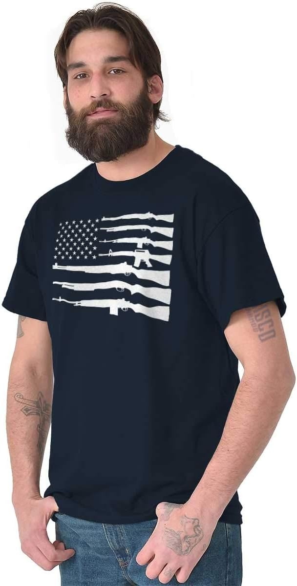 image:imageAmerican Flag Arms USA Pro 2A Rights Graphic T Shirt Men or WomenNavy