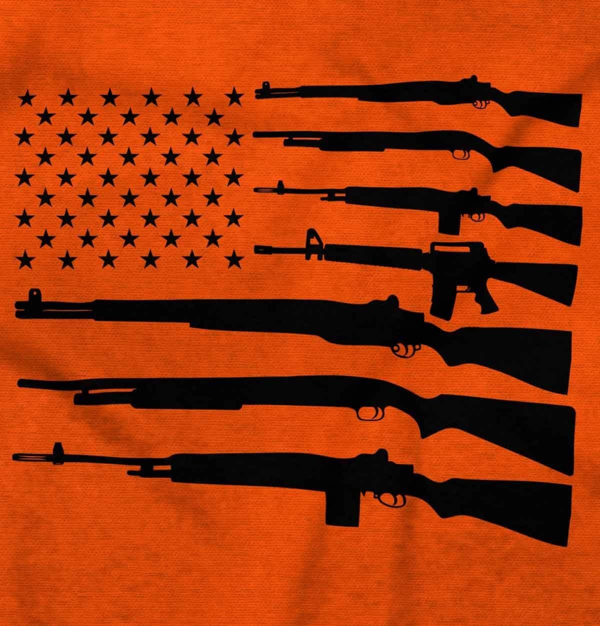 image:imageAmerican Flag Arms USA Pro 2A Rights Graphic T Shirt Men or WomenOrange
