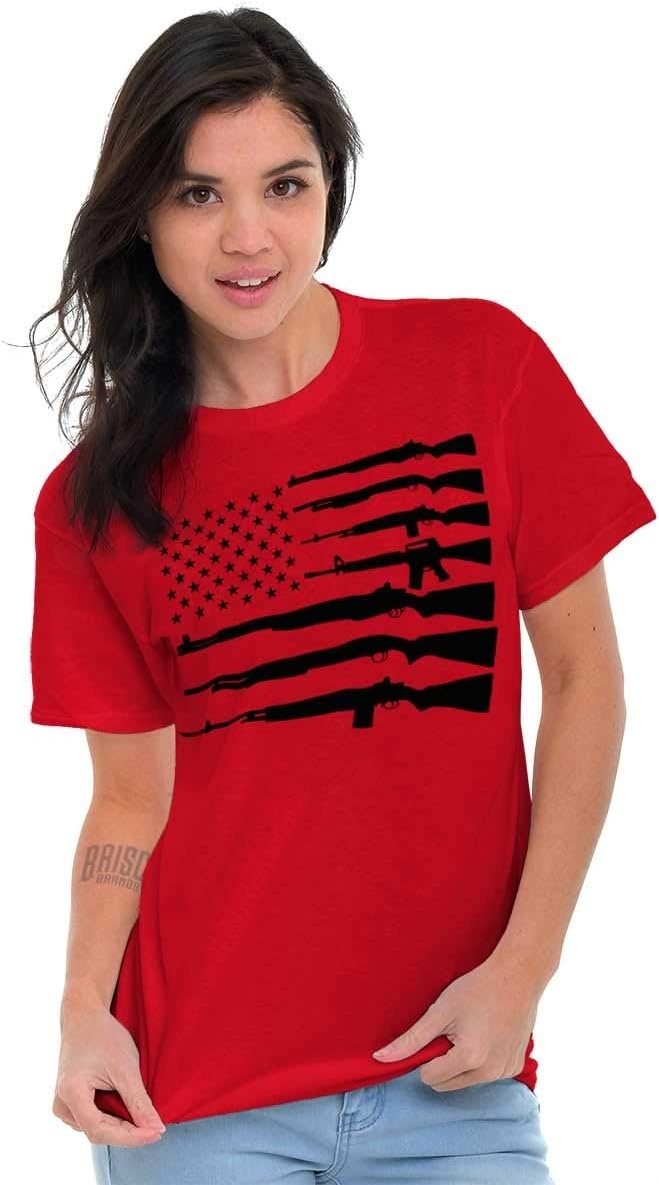 image:imageAmerican Flag Arms USA Pro 2A Rights Graphic T Shirt Men or WomenRed