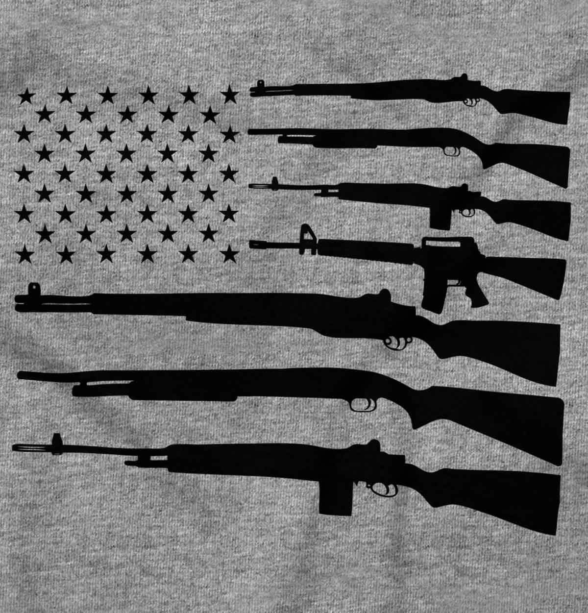 image:imageAmerican Flag Arms USA Pro 2A Rights Graphic T Shirt Men or WomenSport Grey