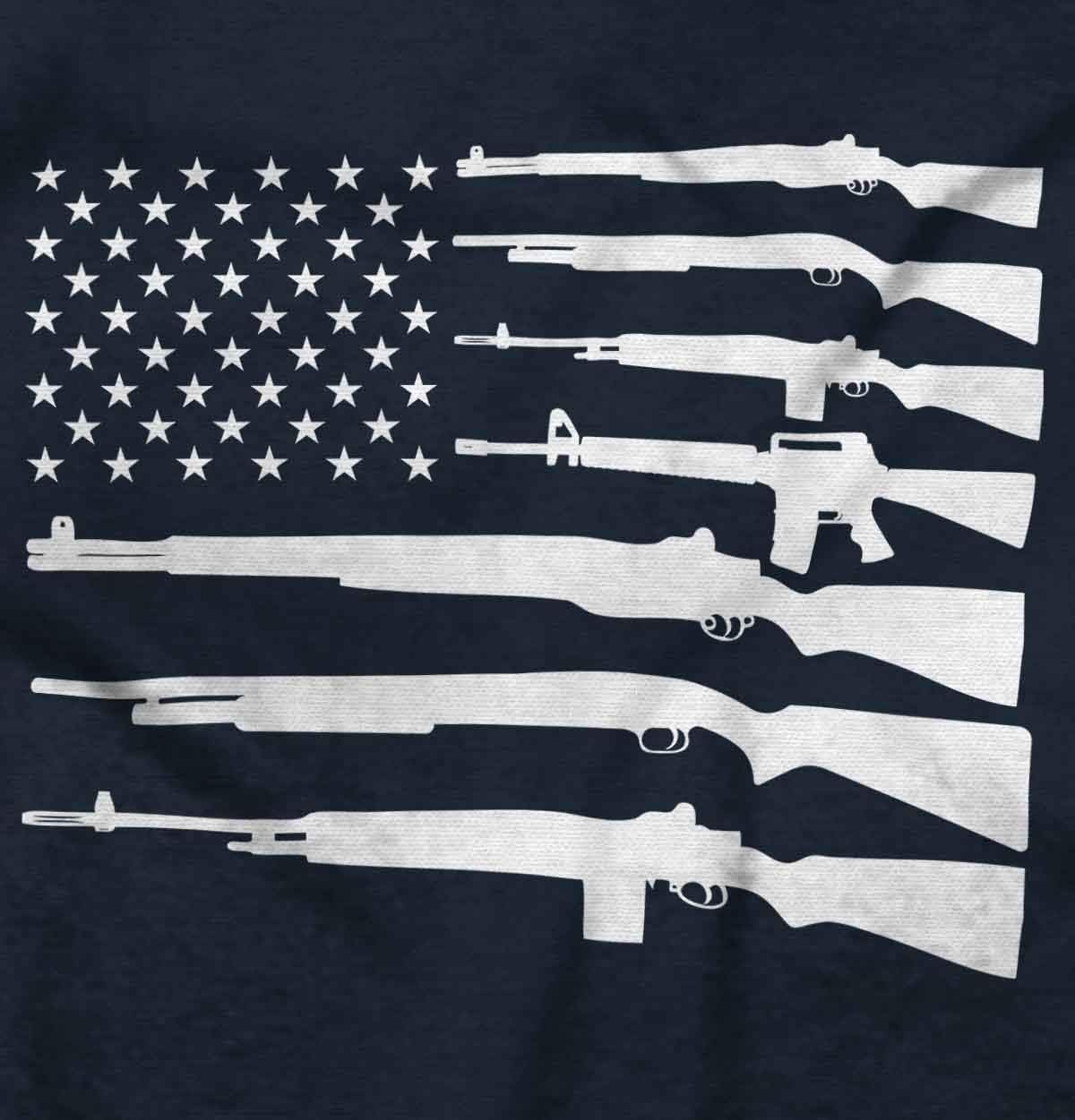 image:imageAmerican Flag Arms USA Pro 2A Rights Long Sleeve Tshirt Men WomenNavy