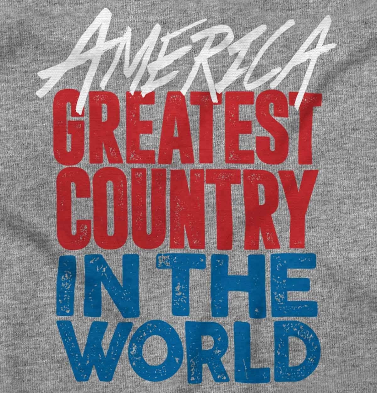 image:imageBrisco Brands America Greatest Country in the World Hoodie Sweatshirt Women MenSport Grey
