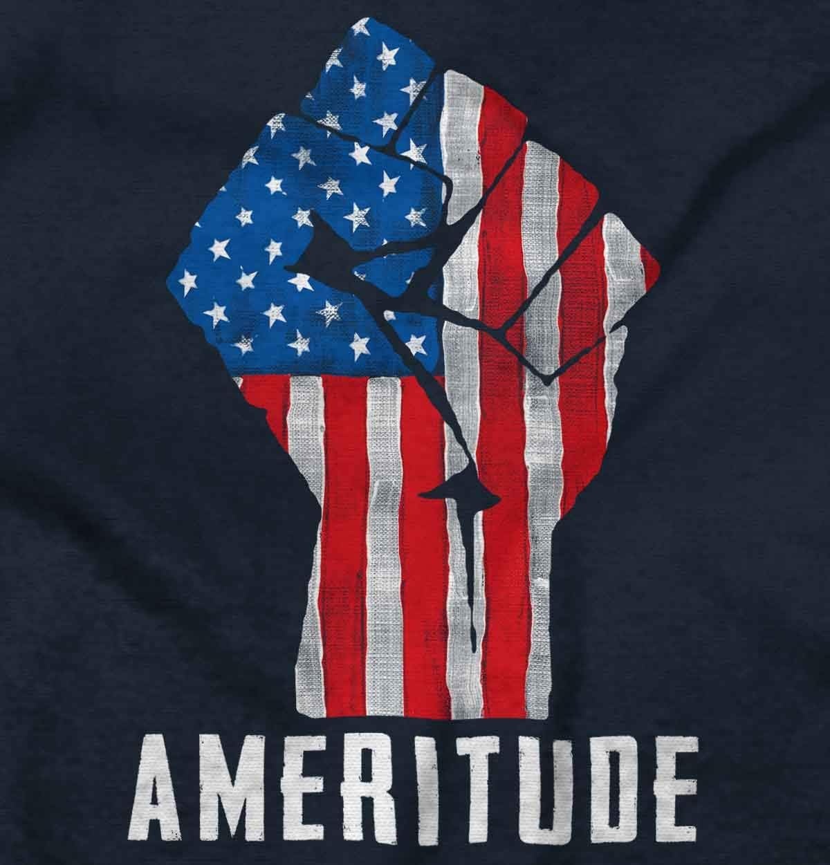 image:imageBrisco Brands American Attitude Rebel Patriot Hoodie Sweatshirt Women MenNavy