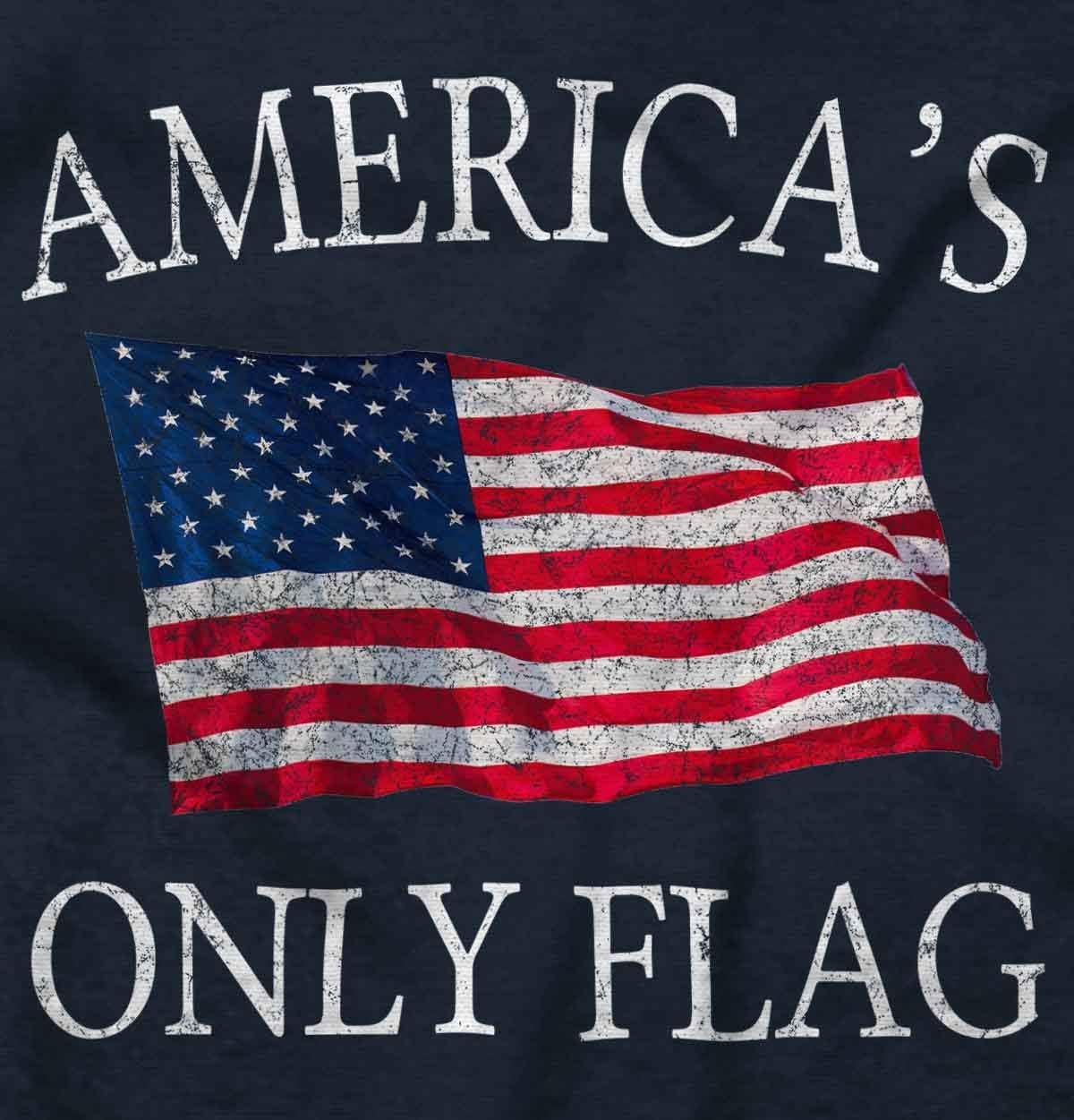 image:imageBrisco Brands Americas Only Flag American USA Pride Hoodie Sweatshirt Women MenNavy