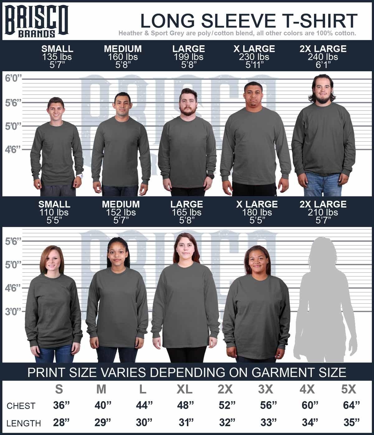 image:imageBrisco Brands Ammo Bullet 2nd Amendment Flag Long Sleeve Tshirt Men WomenCharcoal