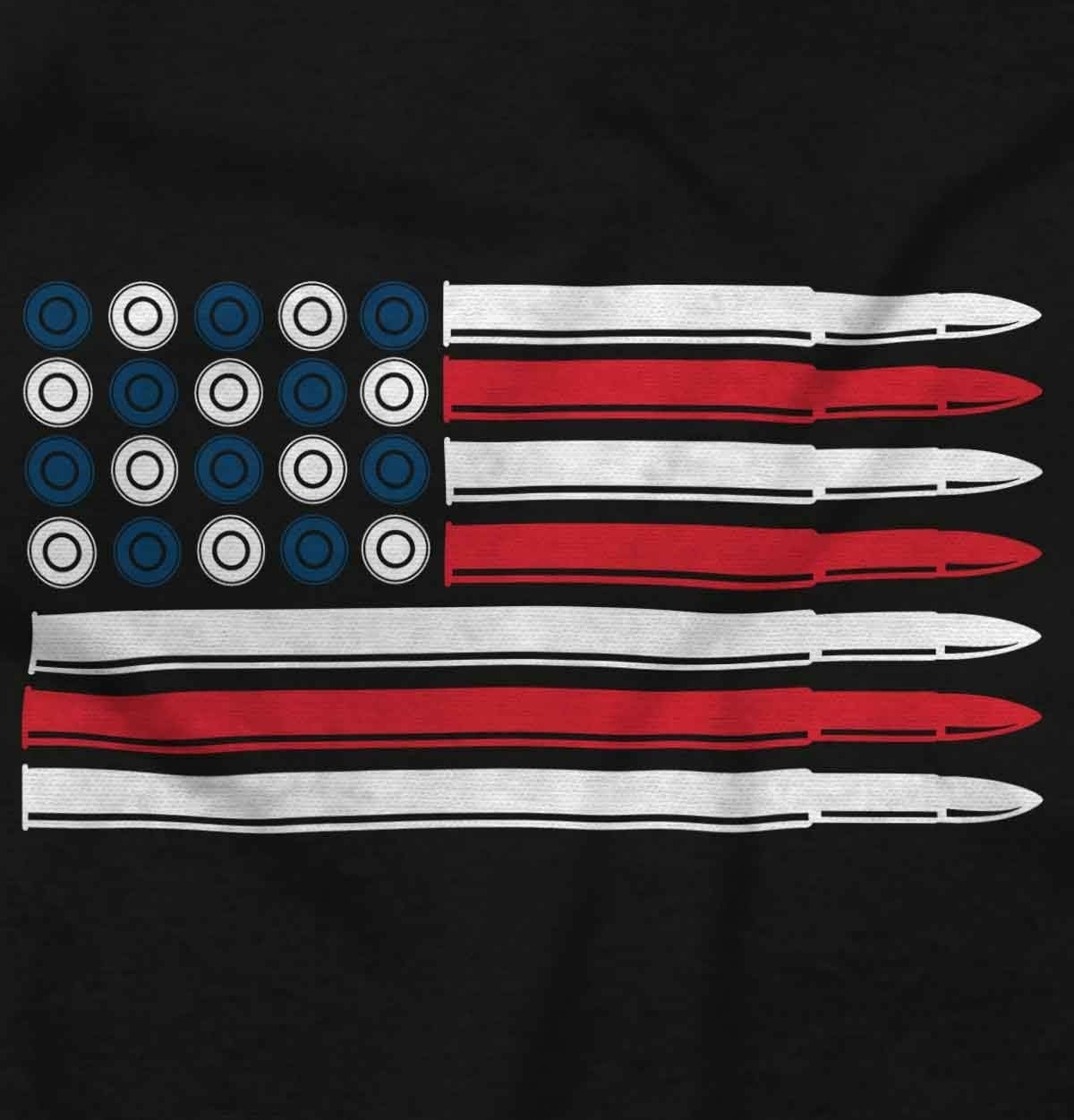 image:imageBrisco Brands Ammo Bullet 2nd Amendment Flag Sweatshirt for Men or WomenBlack Usa Flag