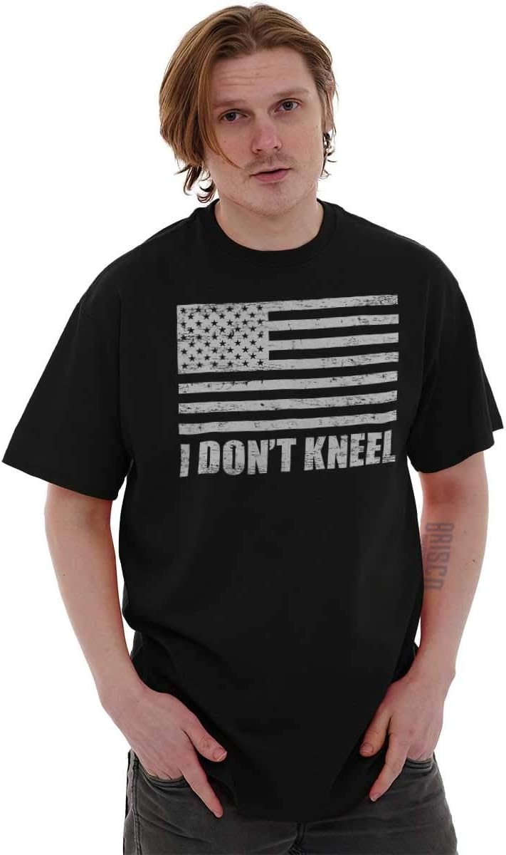 image:imageBrisco Brands Dont Kneel Anti Protest Patriotic Graphic T Shirt Men or WomenBlack
