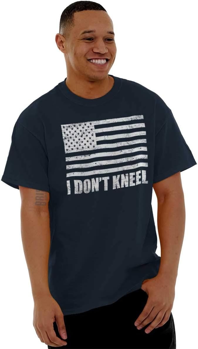 image:imageBrisco Brands Dont Kneel Anti Protest Patriotic Graphic T Shirt Men or WomenNavy