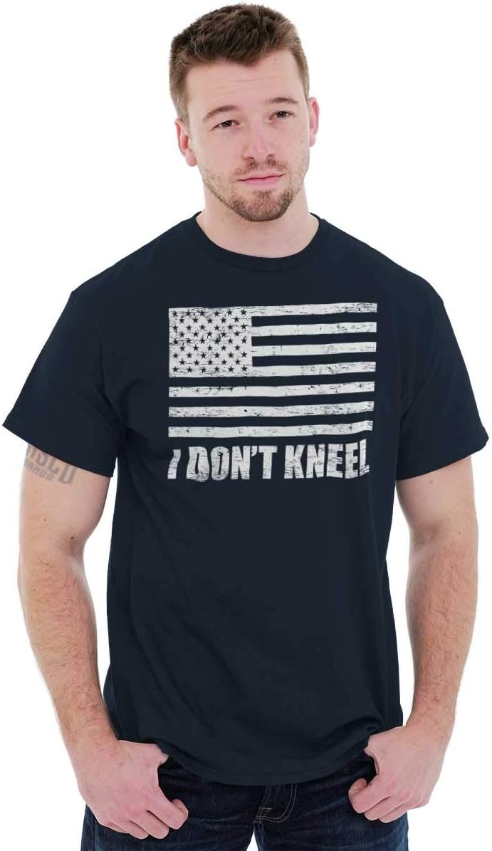 image:imageBrisco Brands Dont Kneel Anti Protest Patriotic Graphic T Shirt Men or WomenNavy
