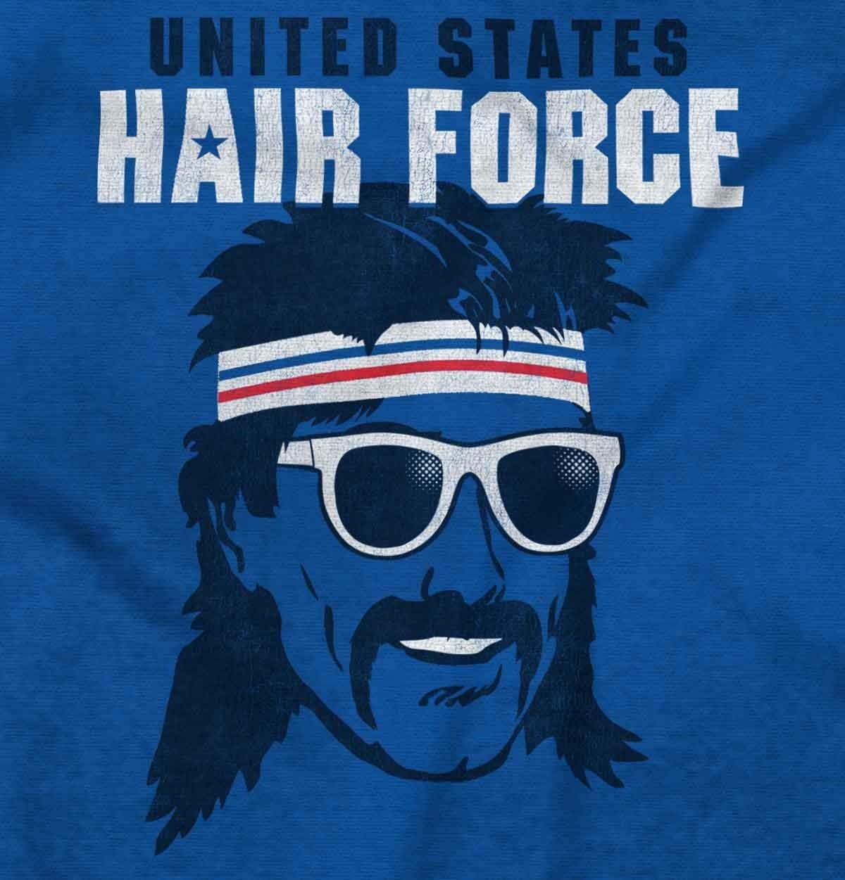 image:imageBrisco Brands Funny 4th of July USAF USA Hair Force Hoodie Sweatshirt Women MenRoyal