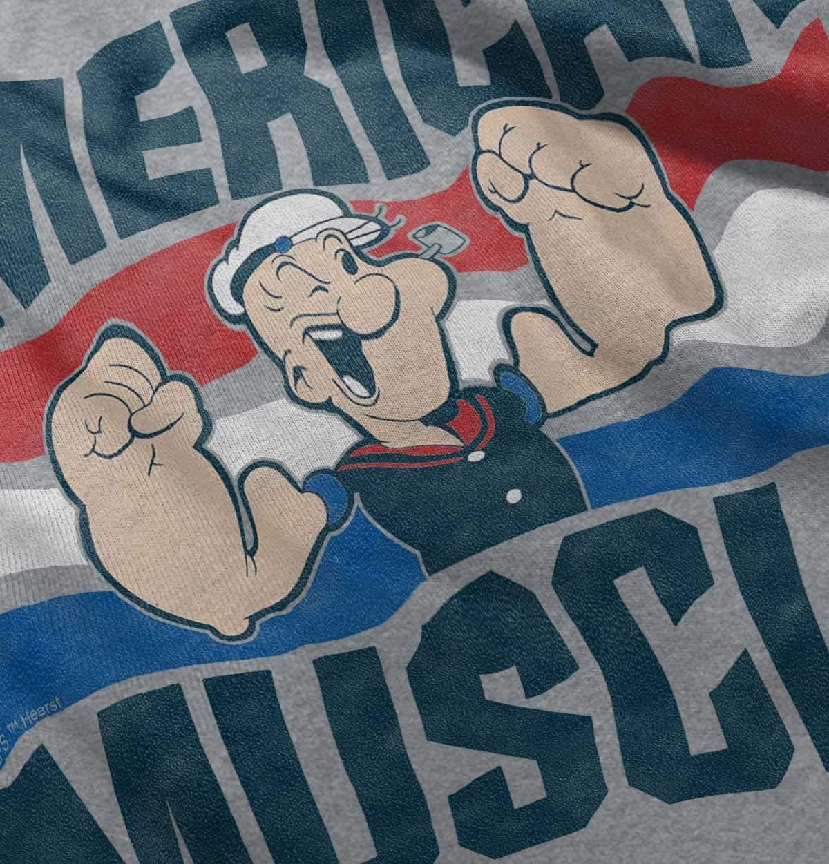 image:imageBrisco Brands Popeye The Sailor American Muscle Youth T Shirt Tee BoysHeather