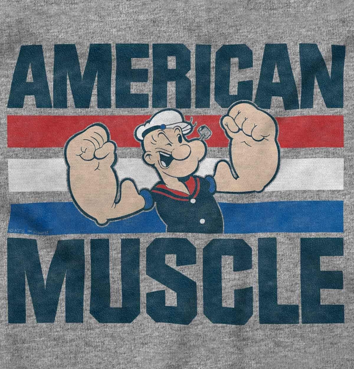 image:imageBrisco Brands Popeye The Sailor American Muscle Youth T Shirt Tee BoysHeather