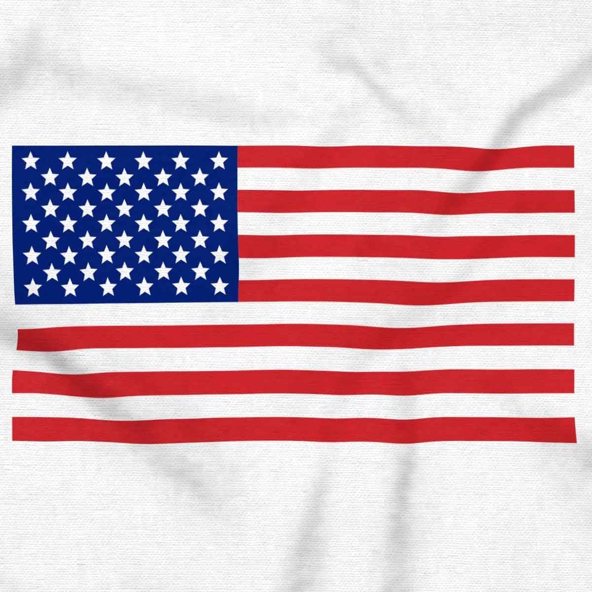 image:imageClassic American Flag USA Pride Long Sleeve Tshirt Men WomenWhite