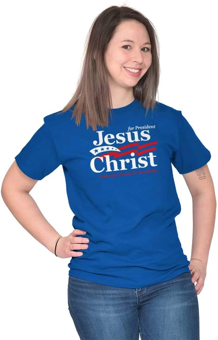image:imageJesus Christ for President Funny Graphic T Shirt Men or WomenRoyal