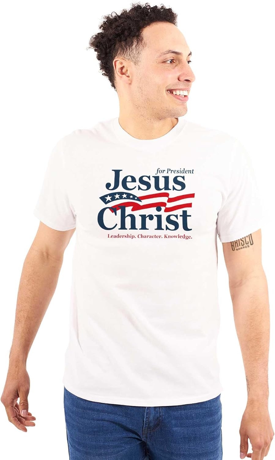 image:imageJesus Christ for President Funny Graphic T Shirt Men or WomenWhite