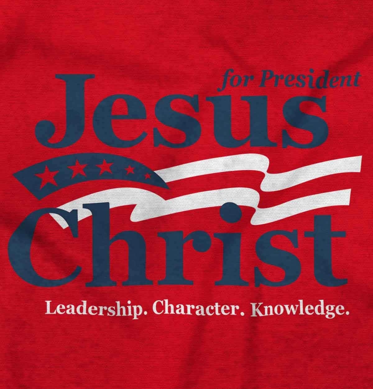 image:imageJesus Christ for President Funny Hoodie Sweatshirt Women MenRed