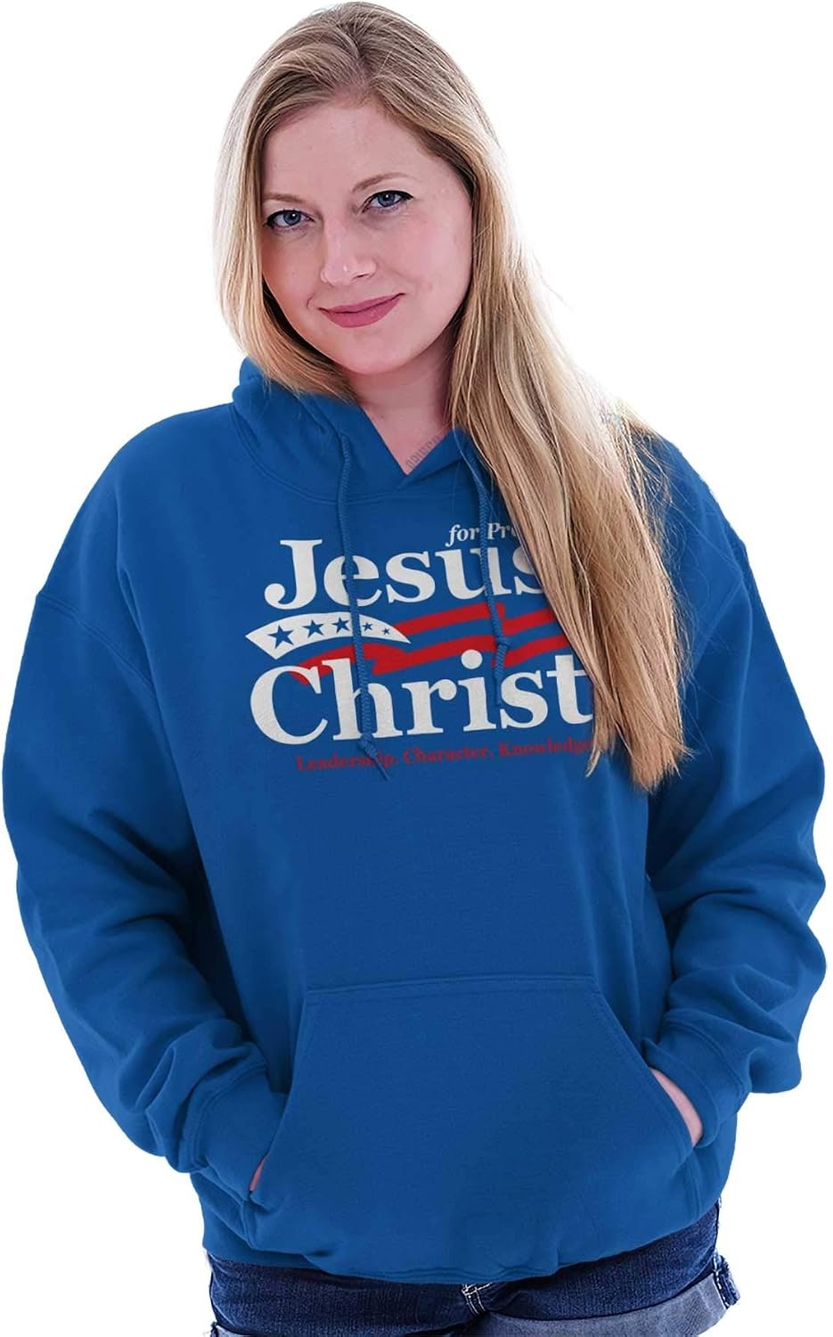 image:imageJesus Christ for President Funny Hoodie Sweatshirt Women MenRoyal