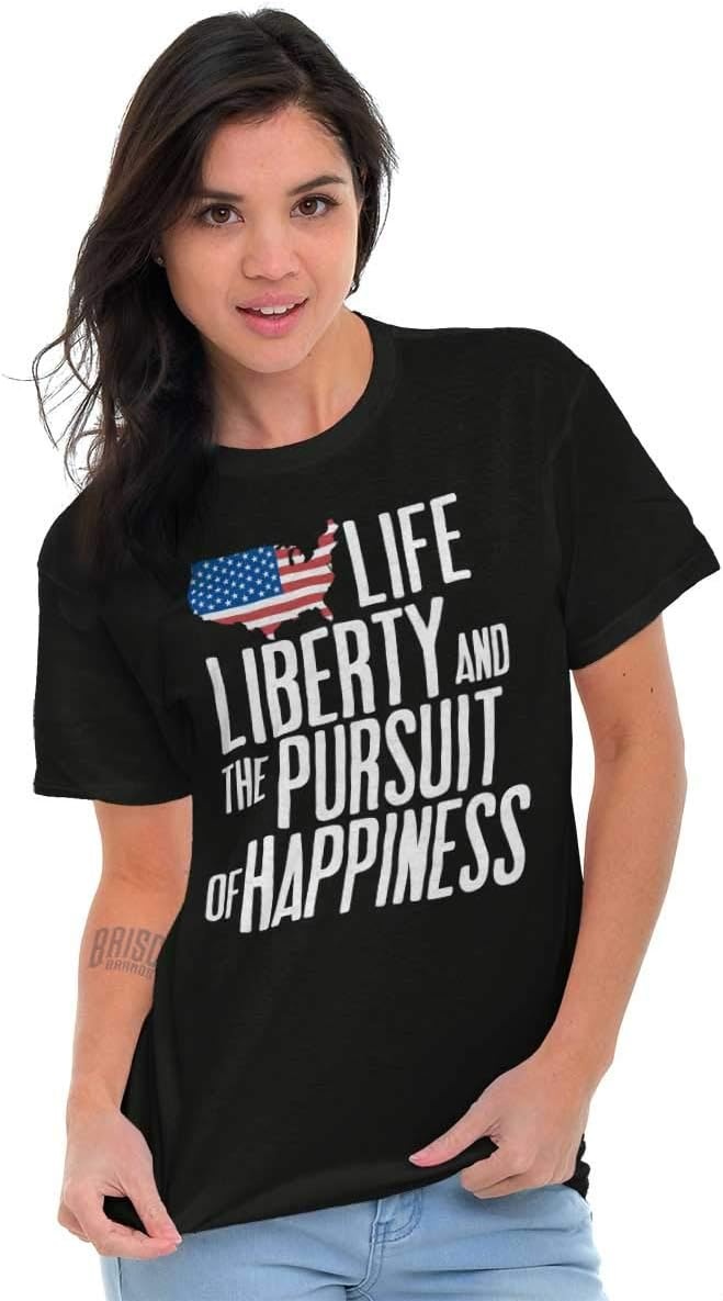 image:imageLife Liberty Happiness American Dream Graphic T Shirt Men or WomenBlack