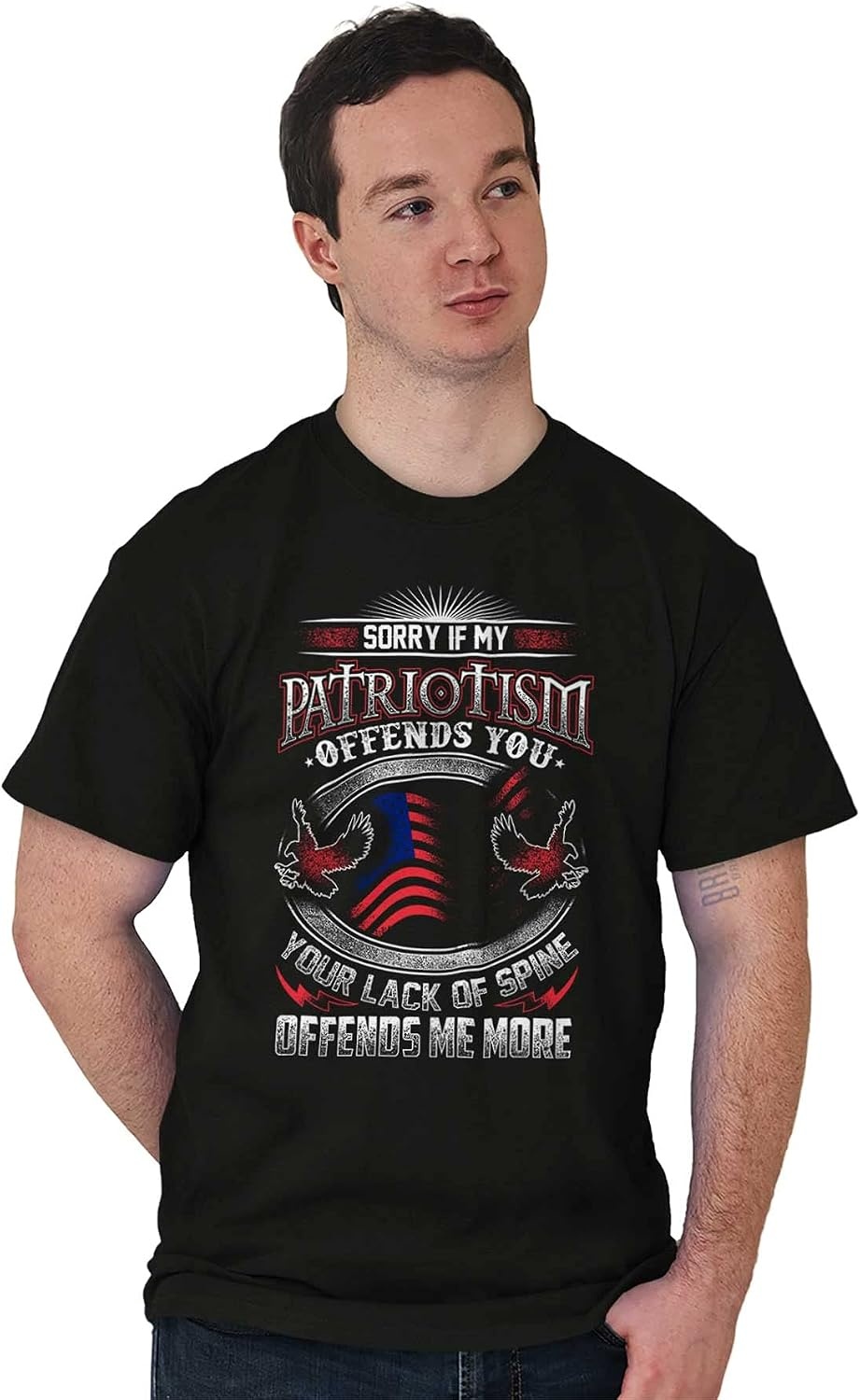 image:imagePatriotism Patriot Army Military Mens Graphic T Shirt TeesBlack