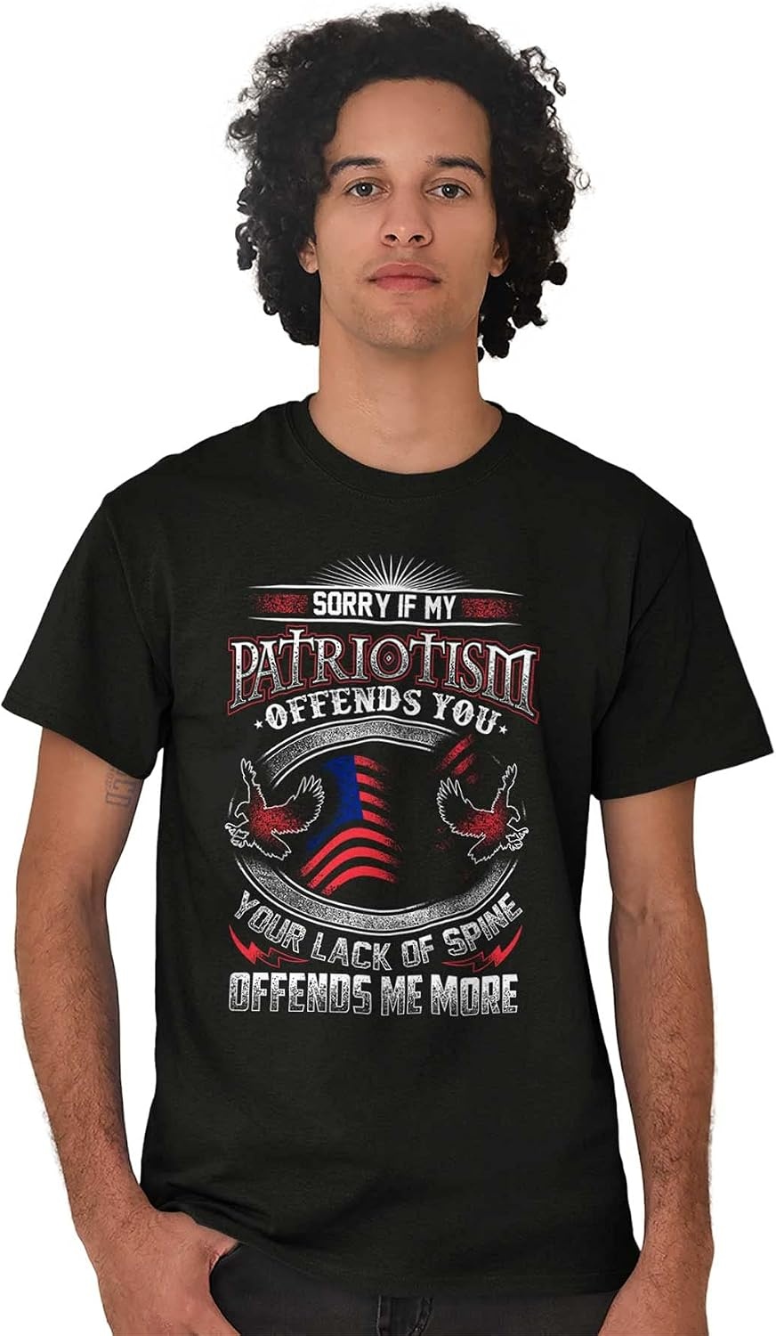 image:imagePatriotism Patriot Army Military Mens Graphic T Shirt TeesBlack