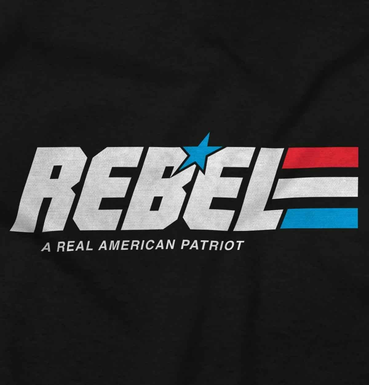 image:imageRebel American Flag Patriotic Freedom Long Sleeve Tshirt Men WomenBlack
