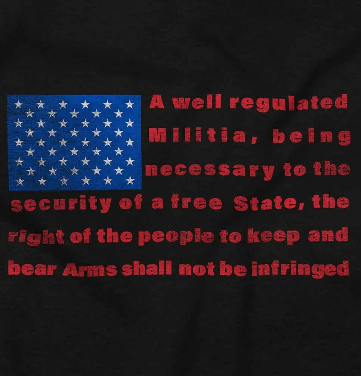 image:imageUSA Flag Pro Amendment Quote Stripes Graphic T Shirt Men or WomenBlack