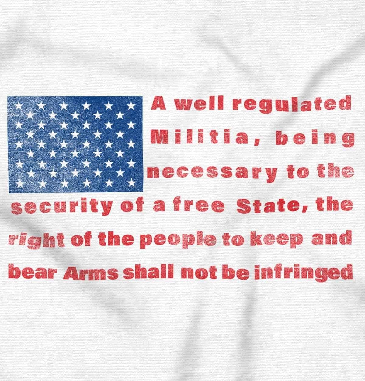 image:imageUSA Flag Pro Amendment Quote Stripes Graphic T Shirt Men or WomenWhite