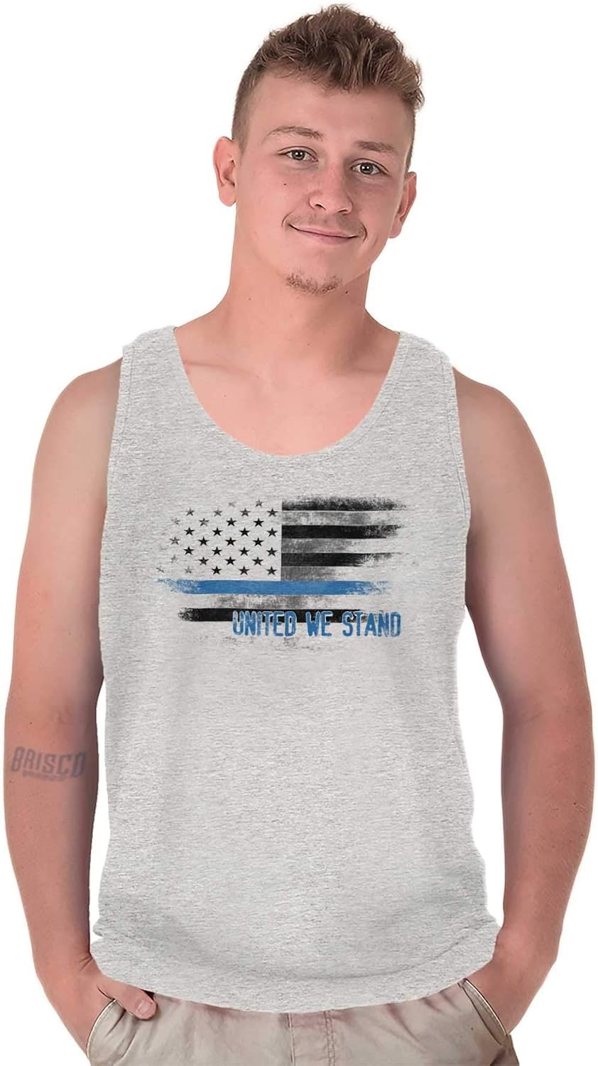 image:imageUnited We Stand Blue Live Matter Flag Tank Top T Shirts Men Women