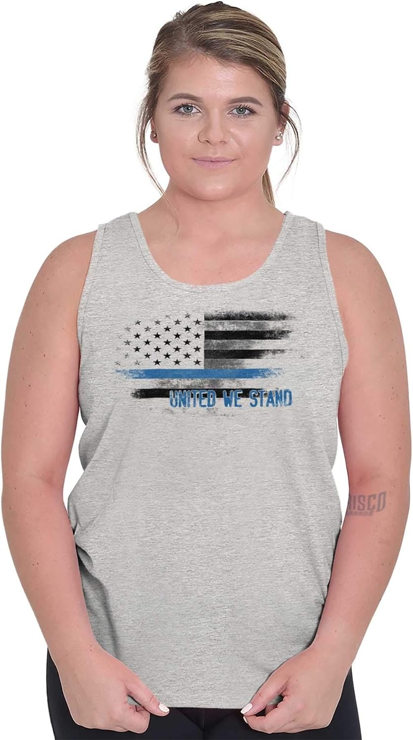image:imageUnited We Stand Blue Live Matter Flag Tank Top T Shirts Men Women