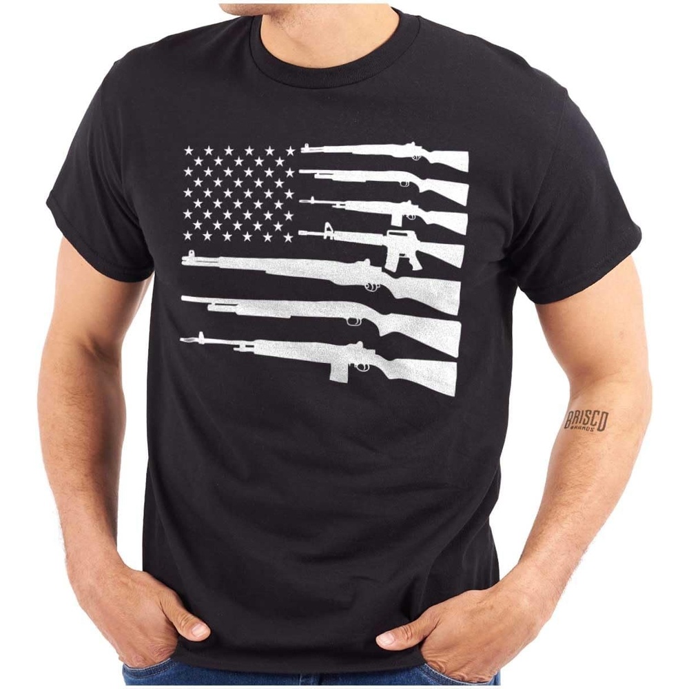 image:imageAmerican Flag Arms USA Pro 2A Rights Graphic T Shirt Men or WomenBlack