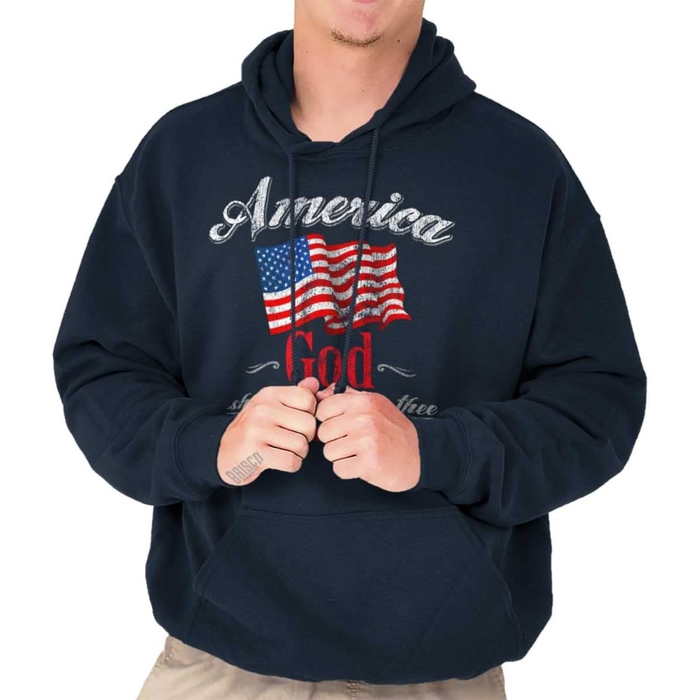 image:imageBrisco Brands America God Shed Grace On Thee Hoodie Sweatshirt Women MenNavy