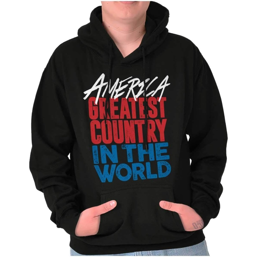 image:imageBrisco Brands America Greatest Country in the World Hoodie Sweatshirt Women MenBlack