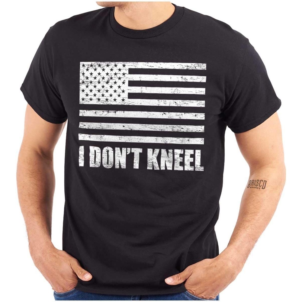 image:imageBrisco Brands Dont Kneel Anti Protest Patriotic Graphic T Shirt Men or WomenBlack