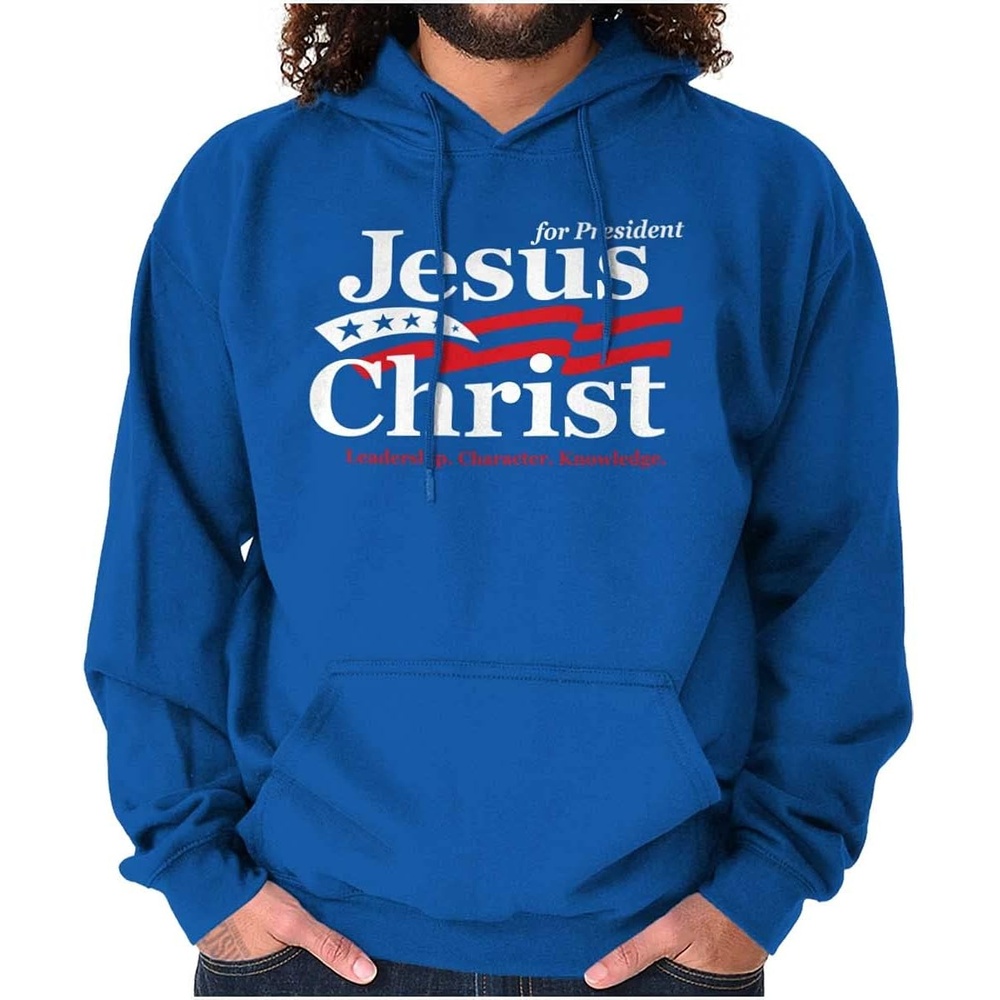 image:imageJesus Christ for President Funny Hoodie Sweatshirt Women MenRoyal