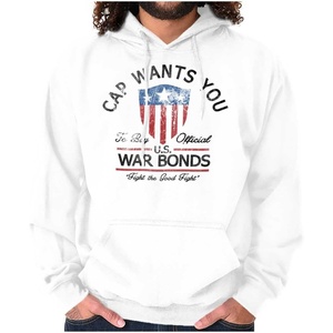 Brisco Brands Cap Wants You Buy Official War Bonds Hoodie Sweatshirt Women Men(White)