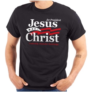 Jesus Christ for President Funny Graphic T Shirt Men or Women(Black)