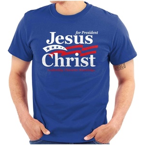 Jesus Christ for President Funny Graphic T Shirt Men or Women(Royal)
