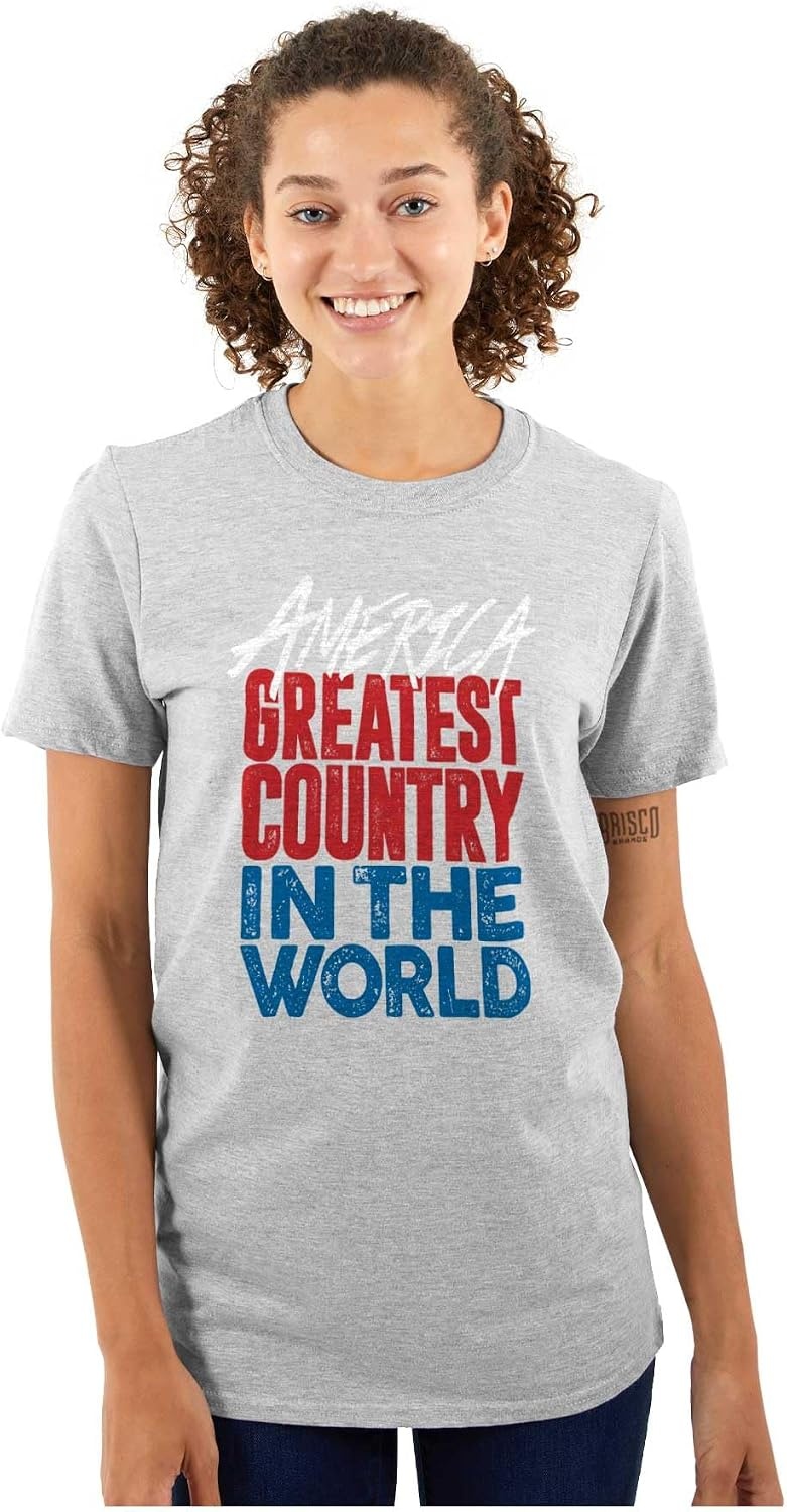 image:imageAmerica Greatest Country in The World Graphic T Shirt Men or WomenSport Grey