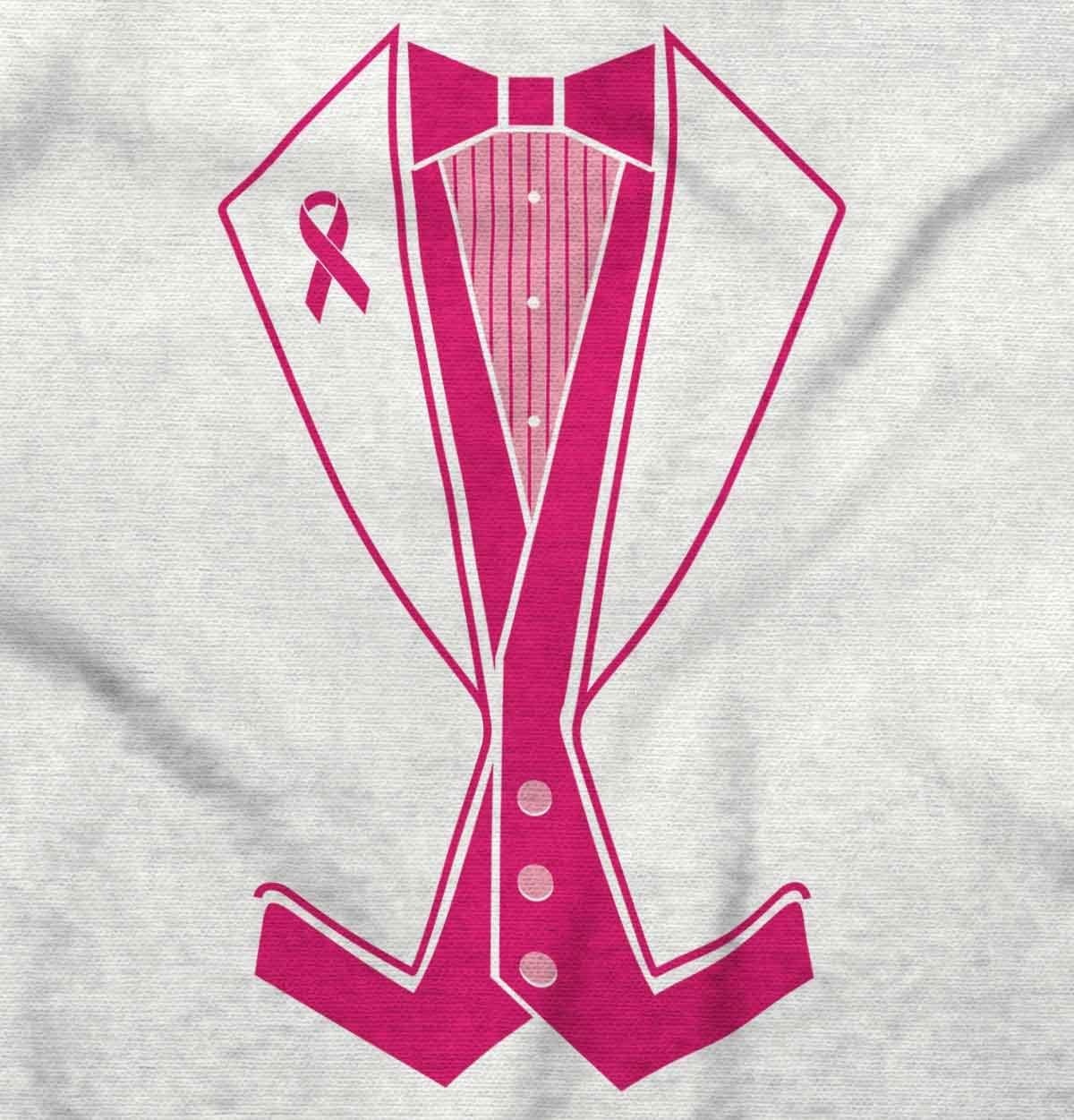 image:imageBreast Cancer Awareness Print Tuxedo Mens Graphic T Shirt TeesWhite