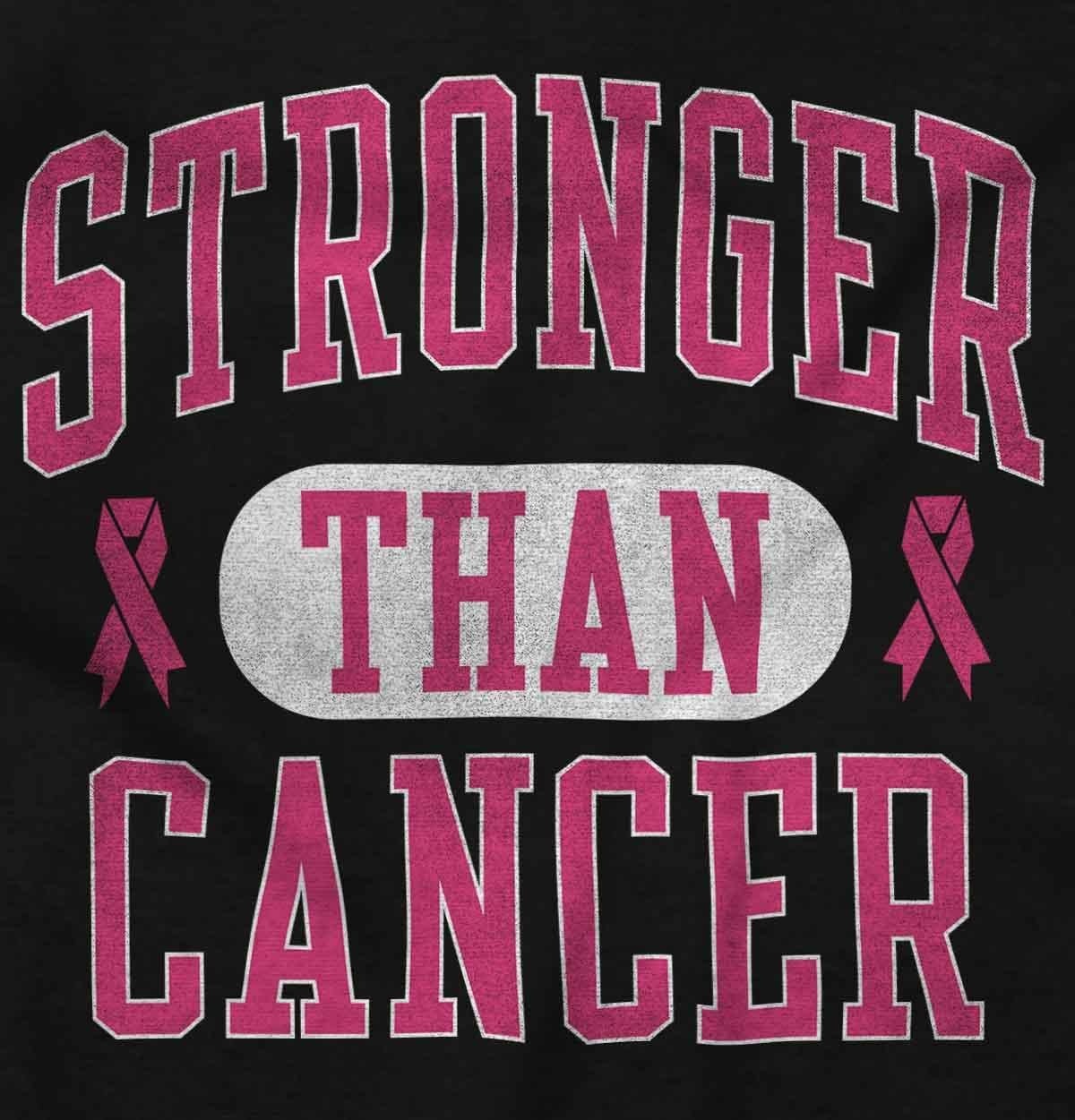 image:imageBreast Cancer Stronger Than Cancer Womens Graphic T Shirt TeesBlack