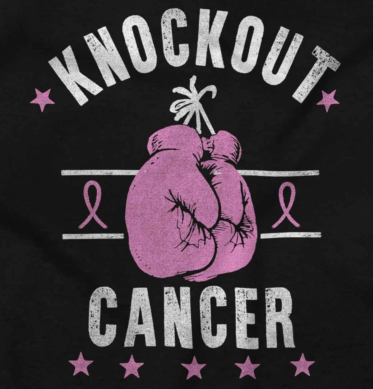 image:imageBrisco Brands Knockout Breast Cancer Womens Slim Fit Graphic TeeBlack