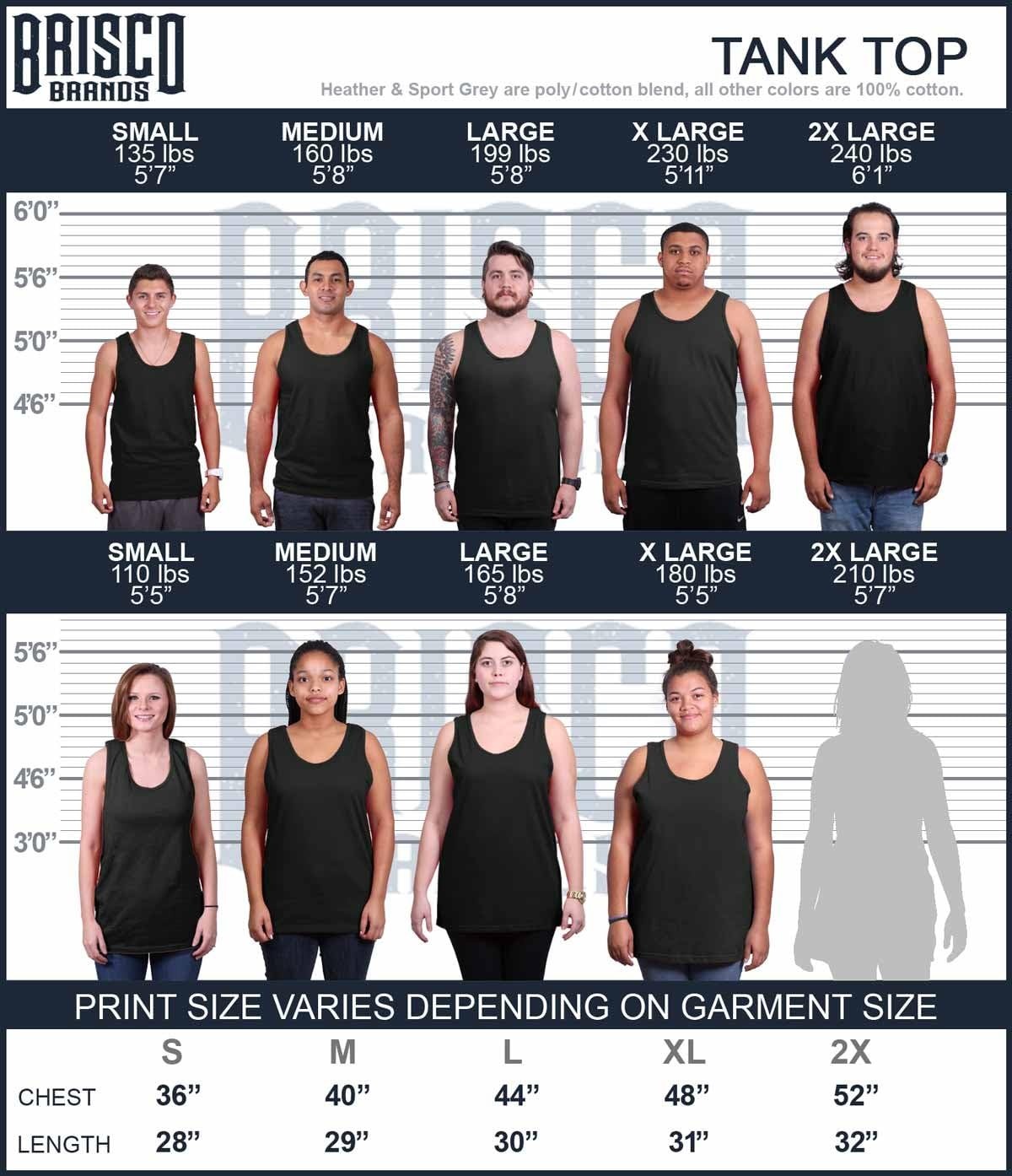 image:imageBrisco Brands Support Blue Line American Flag Tank Top T Shirts Men Women