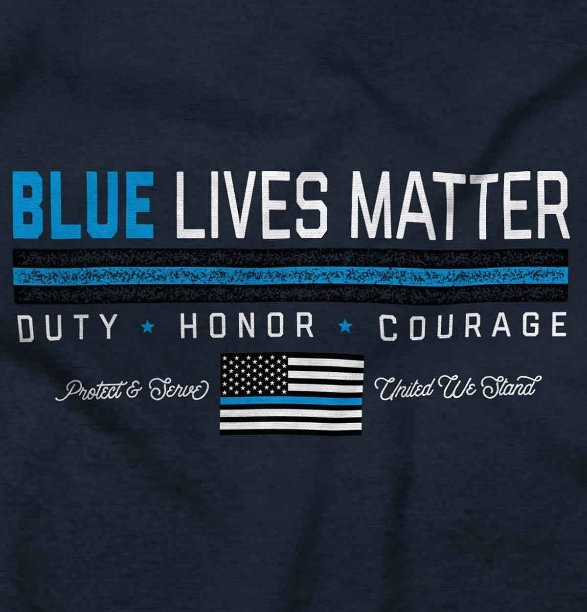 image:imageBrisco Brands Thin Blue Line Lives Matter Police Sweatshirt for Men or WomenNavy