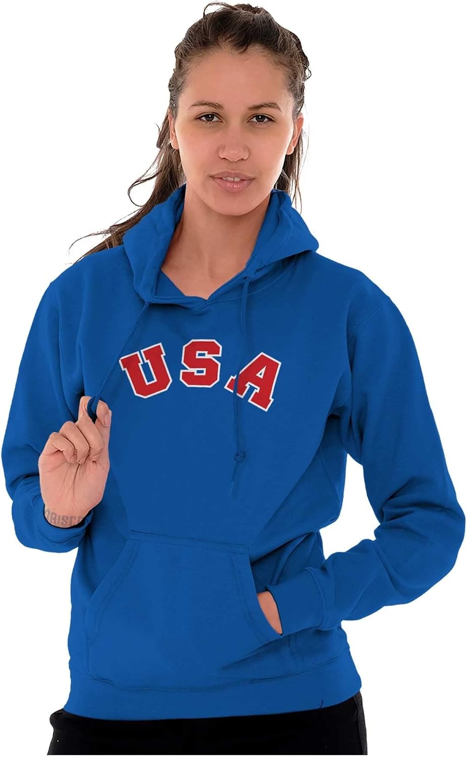 image:imageBrisco Brands USA United States Patriotic 4th July Hoodie Sweatshirt Women MenRoyal