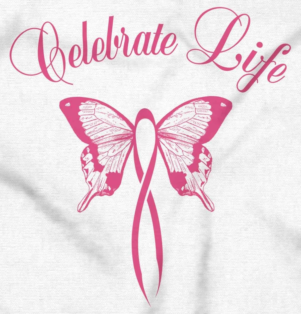 image:imageClassic Teaze Celebrate Life Breast Cancer Support Hoodie Sweatshirt WomenWhite